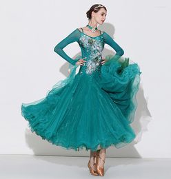 Stage Wear Ballroom Dancing Dresses Women 2023 Arrival Profession Custom Made Tango Competition Dance Dress Adult