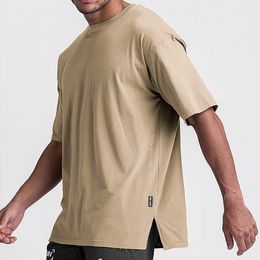 Men's T-Shirts Men's Summer Gym Quick Dry Short Sleeve Sport T Shirt Jerseys Fitness Shirt Trainer Running T-Shirt Breathable Sportswear 230313