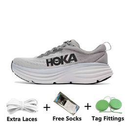 Motorcycle Boots Hoka One Bondi Men Running Shoes Designer Clifton 8 Sneaker Black White Orange Amber Yellow Goblin Blue Motion current Women Trainer Sports