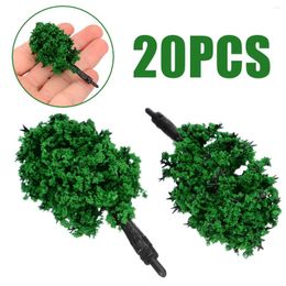 Decorative Flowers 20pcs 60mm Scale Plastic Miniature Model Trees Layout Road Landscape Scenery Tree