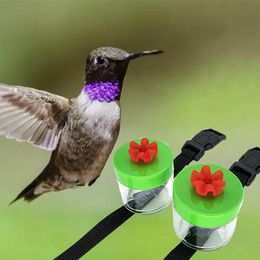 Other Bird Supplies Plastic Water Feeder Wrist Type Hummingbird Outdoor Garden Flower Iron Hook Pet Supply Drop