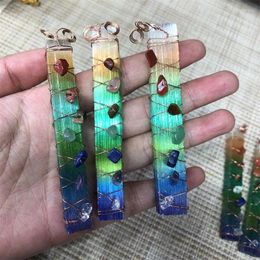 Decorative Figurines Aura Chakra Gravel Selenite Wand Quartz Crystal Natural Stones Healing Reiki Feng Shui Decoration Gemstones