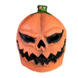 Party Masks pumpkin Helmet Mask Halloween Cosplay Horror Funny Latex Full Headdress Funny Horror Mascaras Halloween Prop Masques 230313