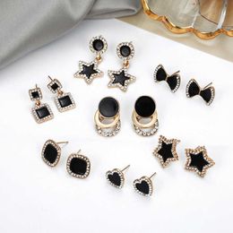 Dangle Chandelier 2021 New Arrival Tin Alloy Classic Star Brinco Earings Earing South Korea Earrings Female Temperament Shanzuan Stars Love G230313