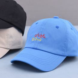 Caps Hats Digital Multiplication Children Sun Baseball Hat Summer Sun Hat Male and Female Baby Outdoor Peaked Cap 230313