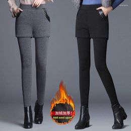 Women's Pants High Quality Women Winter Warm Leggings Plus Velvet Inside Iined Elastic Thermal Slim