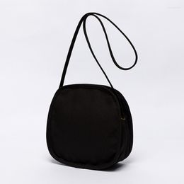 Evening Bags Ins Japan And South Korea Simple Solid Color Chic Wild Canvas Messenger Bag Shoulder Student