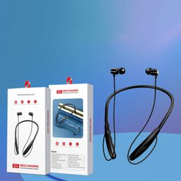 New Bluetooth Earphones Wireless Headphones Sport Neckband B4 Neck Hanging TWS Earbuds with Retail Box