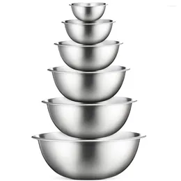 Bowls Stainless Steel Mixing Multifunctional Nesting For Space Saving Storage Baking Cooking Kitchen Accessories