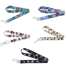 10pcs lot J1576 Cartoon Magical School of Witchcraft and Wizardry Movie Keychain Mobile Phone Badge Holder Key Strap Lanyard 21040240Y