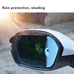 2Pcs Tyre Deals Black Transparent Universal Auto Parts Rearview Mirror Protector Car Rear View Mirror Eyebrow Snow Cover