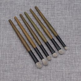 Makeup Brushes Professional Handmade Set Goat Horse Hair Eye Shadow Blending Brush Green Sandalwood Handle Make Up Kit