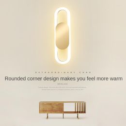 Wall Lamp Led Modern Minimalist Home Light Luxury Bedroom Bedside Creative Living Room TV Background