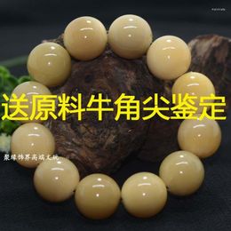 Strand Natural Nuine Tibetan Old Yak Skull Brat Solid Colour Bloods Buddha Beads S Men's And Women's