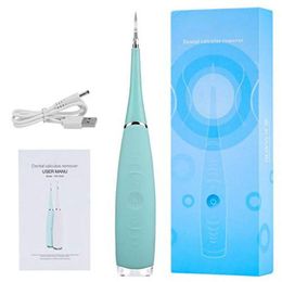 Other Oral Hygiene Portable Electric Sonic Tooth Tooth Cleaner Calculus Stains Tartar Remover Tool Teeth Whitening Oral Hygiene Drop 230311