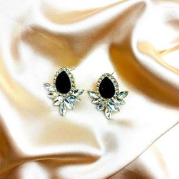 Stud Earrings JOUVAL Korean Elegant Cute For Women Fashion Geometry Rhinestone Crystal Brincos Female Jewellery Gifts 2023
