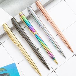 Metal Ballpoint Pen Rose Gold Pens Lettering Engraved Name School&office Supplies SN4346