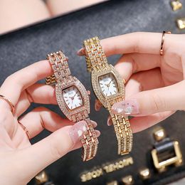 Wristwatches Women Watches Luxury Full Iced Out Fashion Gold Watch Diamond Rhinestone For Wristwatch Relojes Para Mujer Relogio