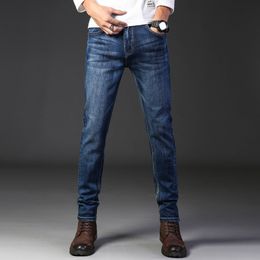 Men's Jeans Thoshine Brand Summer Men Thin Jeans Skinny Fit Fashion Style Denim Pencil Pants Elastic Slim Fit Casual Trousers Stretch 230313