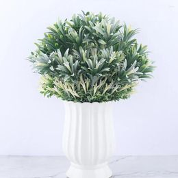 Decorative Flowers Artificial Plants 35 CM Mini Plastic Small Water Fake Leaves Green Decoration Home Garden Offic