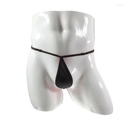 Underpants Mini T-Back Thongs Men Sexy G-String Tiny Erotic Lingerie Male Underwear Porno Small Pouch Panties Breathable