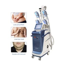 Body Slimming Machine 360 Cryotherapy Fat Freezing Equipment For Double Chin Cavitation Lipolaser RF System 4 Handles For Fat Reduce Lipo Laser Cellulite Reduction
