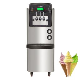 Commercial Soft Ice Cream Making Machine Electric LCD Panel Yogurt Fully Automatic Ice Cream Makers Vending Machine