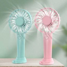 Electric Fans USB Mini Handheld Fan Portable Student Office Speed Adjustment Outdoor Wind Powerful Small Quiet Air Cooling For Outdoors