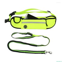 Dog Collars Pet Waist Bag Sports Traction Rope Reflective And Waterproof Running Multifunctional Belt Harness Leash Set