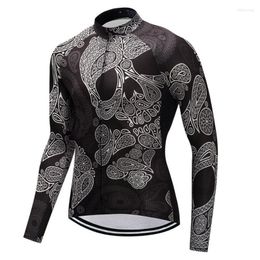 Racing Jackets 2023 Cycling Jersey Outdoor Sportswear Long Bike Bicicletas Clothing Mens Spring And Autumn Camisa Ciclismo FU27 XS-3XL