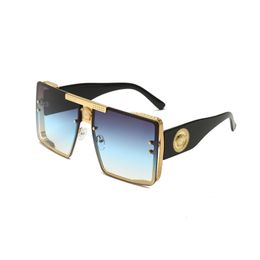 Head Sunglasses Designer Sunglasses Men Square Sunglasses Retro Womens Luxury Sun Glasses Men Uv400 Goggle High Quality Wear Comfortable Travel Beach Drive 24A