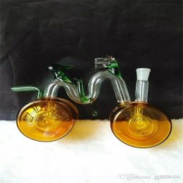 Hookahs Color bikes Hookah glass bongs accessories Glass Smoking Pipes colorful