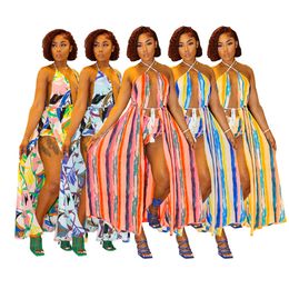 NEW Designer Plus size 3XL Sexy Maxi Dresses Summer Women Backless Dress Ladies Criss-Cross Halterneck Loose Dress Holidays Beach Wear Wholesale Clothes 9452