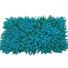 Decorative Flowers 1pc Artificial Green Plant Lawn Colour Plastic Background Wall Fake Simulation Garden Balcony Courtyard Fence Decoration