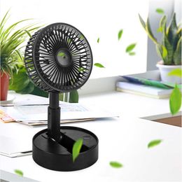 Electric Fans Portable Mini USB Folding Telescopic for Home Office Household Desktop Low Noise Summer Air