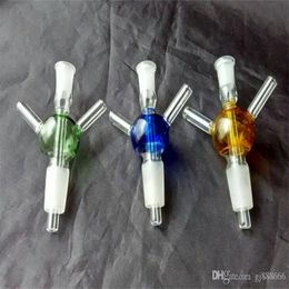 Hookahs Color ball tee bongs accessories Glass Smoking Pipes colorful mini multi-colors Hand Pipes