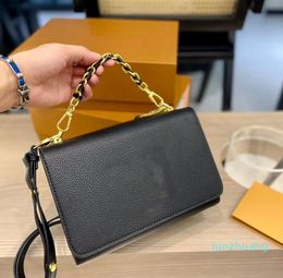 2023 Designer Twist Denim Shoulder bags Women Leather Classic Adjustable Chain Handbag Diagonal Span Elegant Shoulder back Spherical Water Ripple Gradient bag 97