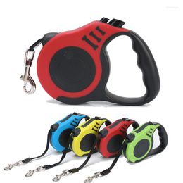 Dog Collars 3M/5M Automatic Leashes Nylon Retractable Leash Extending Puppy Walking Leads For Small Medium Dogs Pet Supplies