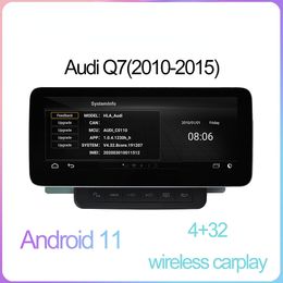 10.25 Inch Touchscreen Car dvd Android Player GPS Navi USB Upgrade Adaptor USB 4G CarPlay Bluetooth for Audi Q7 MMI 3G