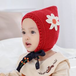 Caps Hats Kid Hat Winter Cap for Boys Girls Kid Solid Print Hats Child Cute Knitting Wool Children Caps Knit Fashion Accessories 1-3 Years 230313