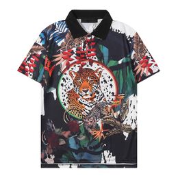 luxury brand mens designer polo T shirt summer fashion breathable short-sleeved lapel casual topM-3XL#019