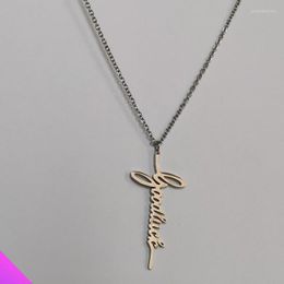 Pendant Necklaces Wholesale 10 Good Luck Necklace Stainless Steel 2 Color Classic Ladies Men Jewelry Amulet Gift