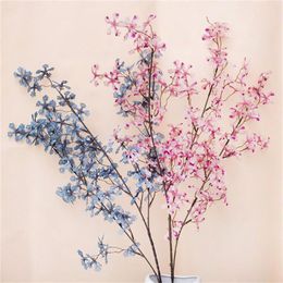 Decorative Flowers & Wreaths 1 Pcs Artificial Fake Flower Snowflake Bouquet Room Wedding Decorations Party Livingroom Home Decoration Access