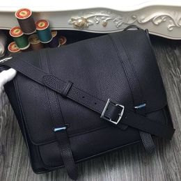 brand bag designer purse 35cm messenger bag for man and woman handmade quality togo leather wax stitching black many Colours fast delivery