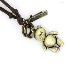 Pendant Necklaces 2023 Fashion Jewelry Men Necklace Punk Retro Adjustable Casual Leather Women Summer Gift Collier Femme