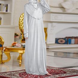 Ethnic Clothing Ramadan Eid Hooded Muslim Women Hijab Dress Prayer Garment Jilbab Abaya Long Khimar Djellaba Femme Abayas Islam Clothes