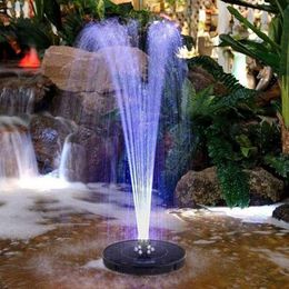 Garden Decorations Floating Solar Fountain Waterfall Pool Pond Bird Bath Powered Water Pump Decoration