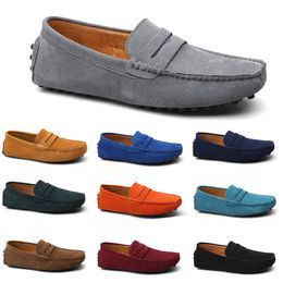 men casual shoes Espadrilles triple black navy brown wine red taupe Sky Blue Burgundy mens sneakers outdoor jogging walking sixteen