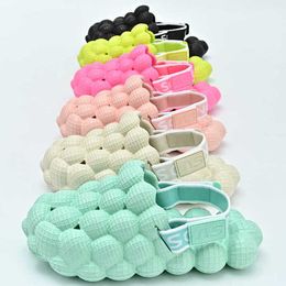 New Toddler Children Sandals Bubble Slides with Elastic Band Kids Sandals Summer Outdoor Sport Shoes Boys Girls Beach Anti Slip Slippers