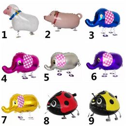 Cute Walking Animals Helium Balloons Cat Dog Dinosaur Air Ballons Birthday Decorations Kids Adult Event Party Decor Balloon